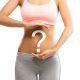 woman with question mark over her abdomen