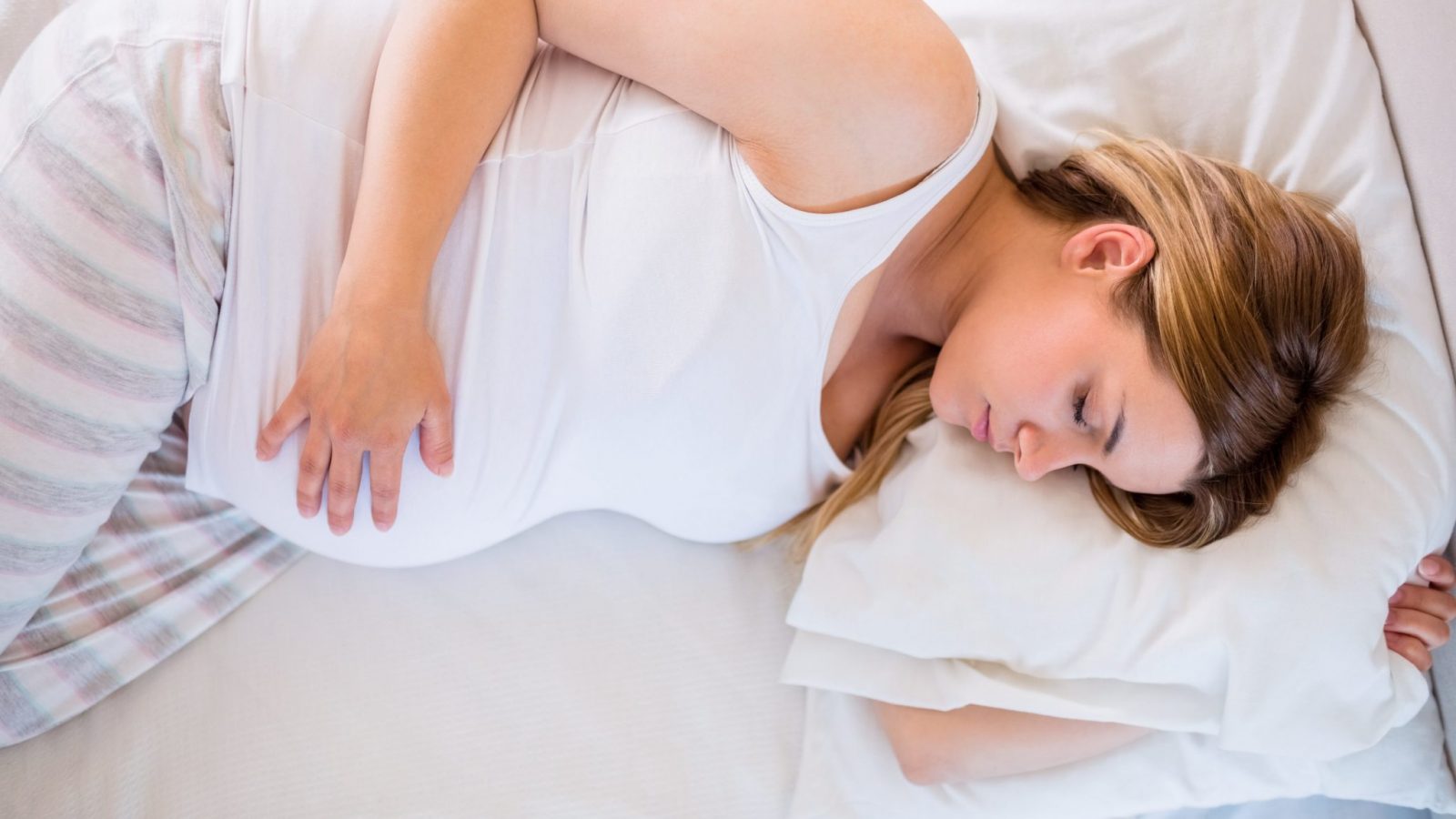 Woman Getting a Good Night's Sleep During Pregnancy