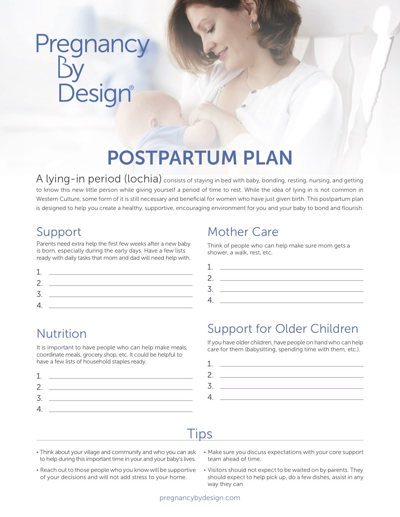 postpartum plan